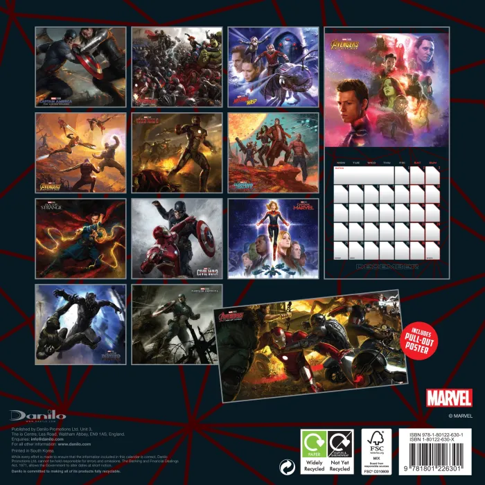 Marvel Square Calendar: 2023
