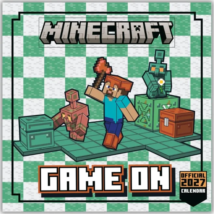 Minecraft 2027 Square Calendar