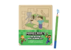 Minecraft: The Official Mini Coloring Set: Contains 64pp coloring book and 12 premium colored pencils
