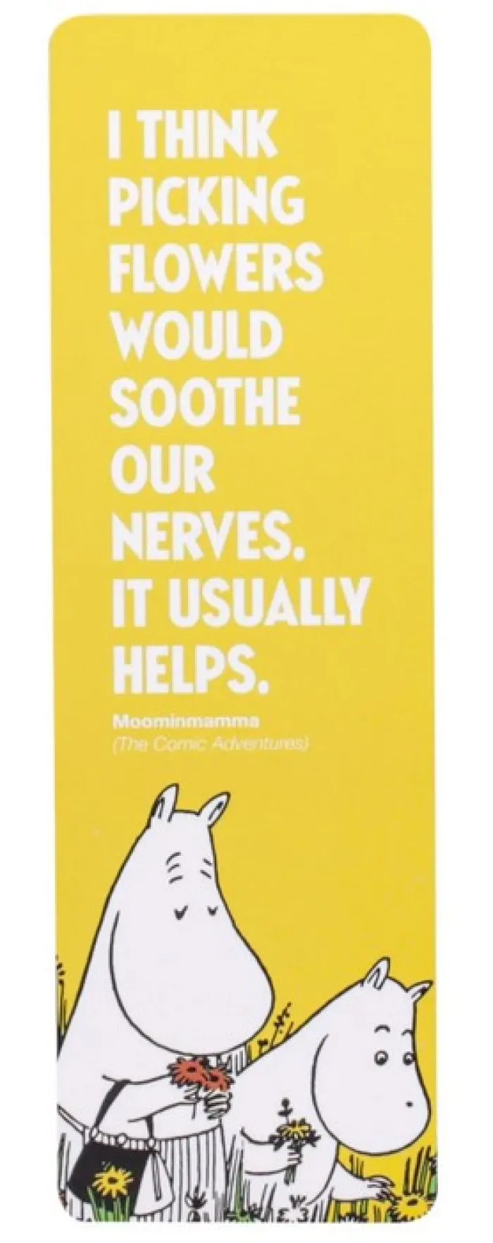 Moomin Gardening (Yellow Picking Flowers) Paper Bookmark