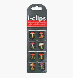 Mushrooms I-Clips Magnetic Page Markers