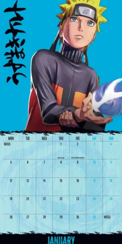 Naruto Shippuden 2026 Square Calendar