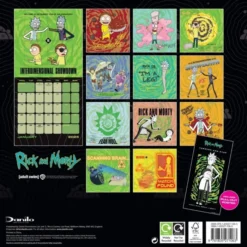 Official Rick And Morty Square Calendar 2025