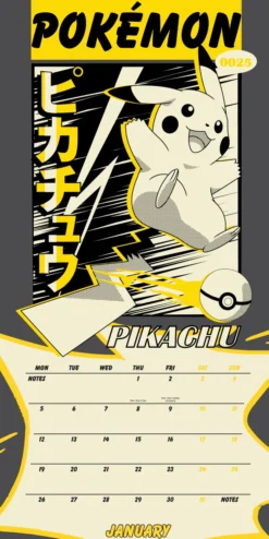 POKEMON 2026 SQUARE CALENDAR
