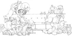 Pop Manga Catitude Coloring Book