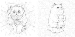 Pop Manga Catitude Coloring Book