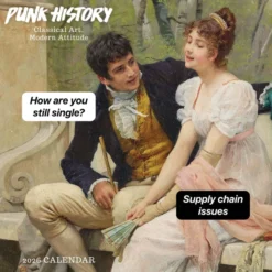 Punk History 2026 Wall Calendar: Classical Art, Modern Attitude