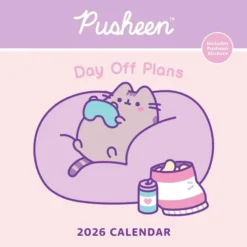 Pusheen 2026 Wall Calendar: Day Off Plans