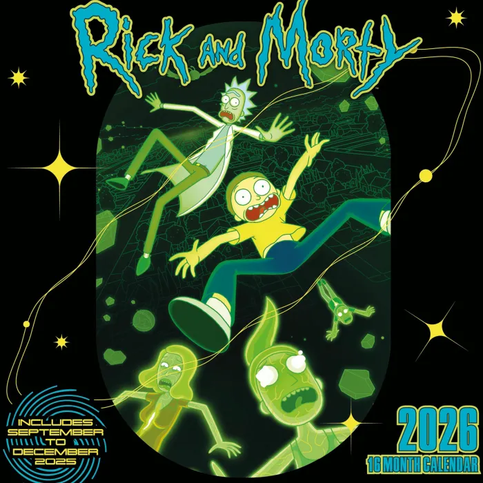 Rick & Morty 2026 Square Calendar