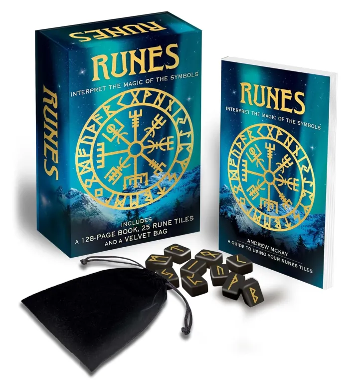 Runes: Interpret the Magic of the Symbols: Includes a 128-page book, 25 rune tiles and a velvet bag