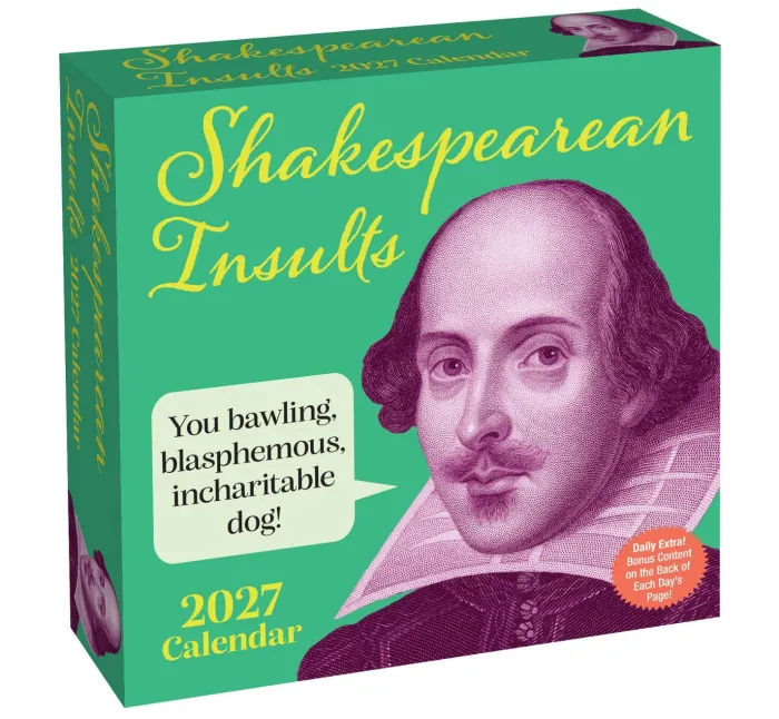Shakespearean Insults 2027 Day-to-Day Calendar