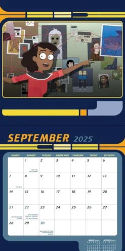 Star Trek: Lower Decks 2025 Wall Calendar