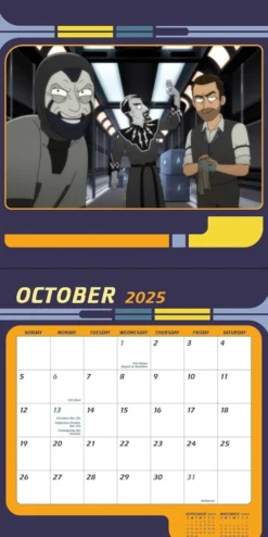Star Trek: Lower Decks 2025 Wall Calendar