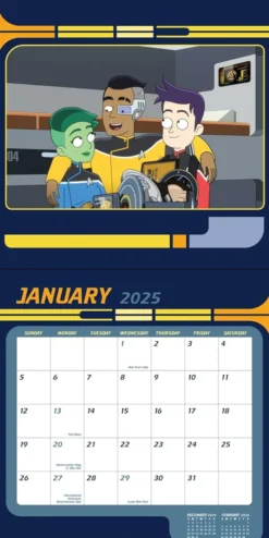 Star Trek: Lower Decks 2025 Wall Calendar