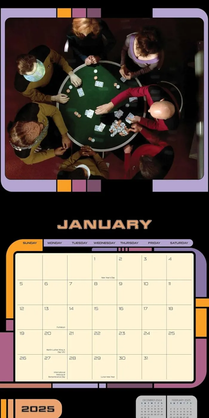 Star Trek: The Next Generation 2025 Wall Calendar