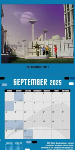 Star Trek 2025 Wall Calendar: The Original Series