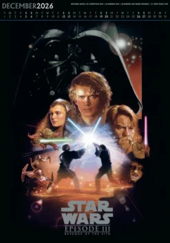 Star Wars Classic 2026 A3 Deluxe Calendar
