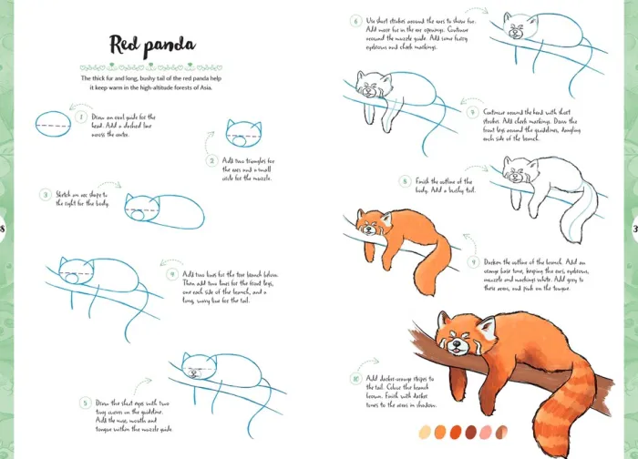 10 Step Drawing: Cute Animals: Draw Over 50 Adorable Animals in 10 Easy Steps