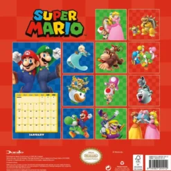 Super Mario 2027 Square Calendar