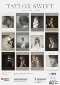 Taylor Swift 2026 A3 Calendar