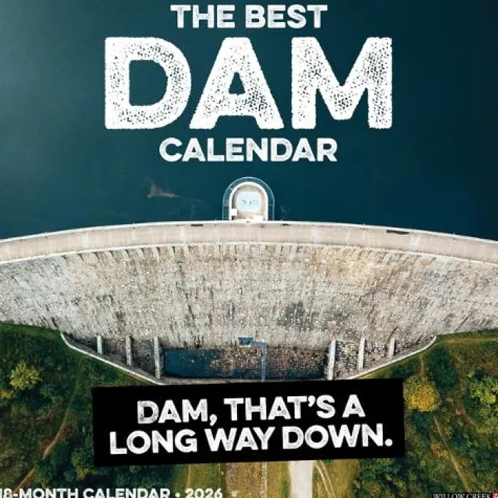 The Best Dam Calendar 12 X 12 Wall Calendar