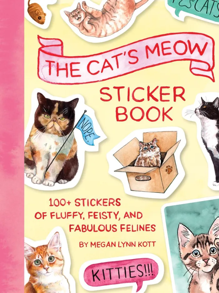 The Cat's Meow Sticker Book: 100+ Stickers of Fluffy, Feisty, and Fabulous Felines