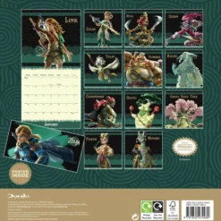 THE LEGEND OF ZELDA 2026 SQUARE CALENDAR