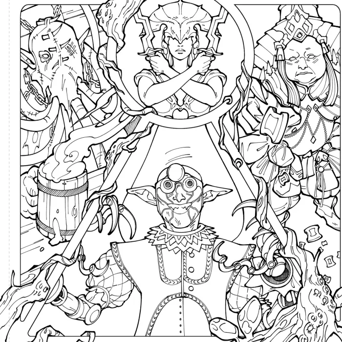 The Official Baldur's Gate 3 Coloring Book