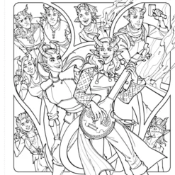 The Official Baldur's Gate 3 Coloring Book