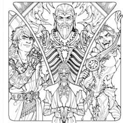 The Official Baldur's Gate 3 Coloring Book