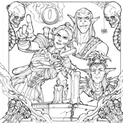 The Official Baldur's Gate 3 Coloring Book