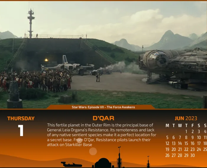 The Star Wars 2023 Desk Block Calendar