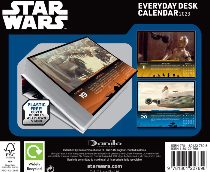 The Star Wars 2023 Desk Block Calendar