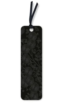 Uematsu Hobi: Box Decorated with Chrysanthemums Artisan Art Vegan Leather bookmark