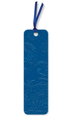 Vincent van Gogh: The Starry Night Artisan Art Vegan Leather bookmark