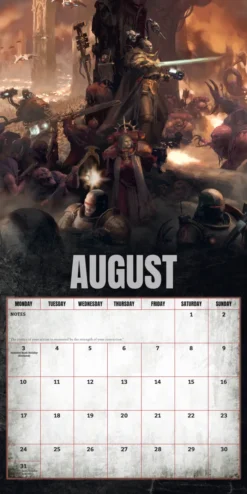 Warhammer 2026 Square Calendar