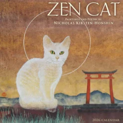 Zen Cat 2026 Wall Calendar: Paintings and Poetry by Nicholas Kirsten-Honshin